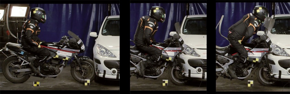 Test met aanrijding en ontplooiing